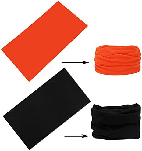 JazRvr 6 Stück Multifunktionstuch Set - Schlauchschal Für Outdoor Sport 24x45cm