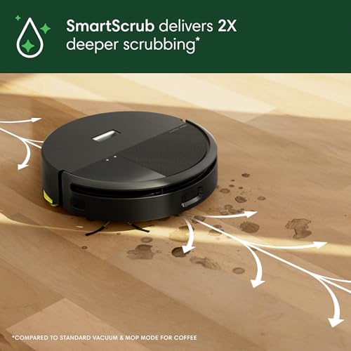 iRobot Roomba 205 DustCompactor Combo Robot Vac & Mop - Compacts Dirt Inside, No Emptying for 60 Days, Space Saving, No Dock, No Bags, Intense Power-Lifting Suction, LiDAR Navigation, Multi-Surface by iRobot - Used condition - Image 8