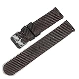 Rimmean 1 cinturino da 18 mm, 20, 22 for Galaxy 5 Pro, 42, 46, Active1, Active2, Gear S3, Frontier, Sports(Brown-S,20mm)