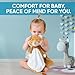 Love By Emi 4 in 1 Baby Lullaby Sleep Soother Toy - Stuffed Animal Sound Machine & Pacifier Holder | Heartbeat White Noise & Music | Plush Orange Tiger Lovey Sleep Aid Security Blanket (0-3 Years)