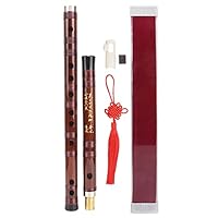 E Key Bambusflöte Ausgewähltes Trockenes Bittermaterial Traditionelles Dizi Instrumentenset ZD 02 für Anfänger von Bambusflöten , Blasinstrument
