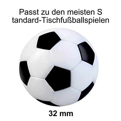 GOLDGE 8X Tischfußball Kickerbälle, Profi Tischkickerbälle, 32mm Tischfußball Bälle, Mini Tischkicker Bälle Kicker Bälle, Klein Tischfußballkicker Kugeln Fußballspiele für Kinder und Erwachsene (Bunt)