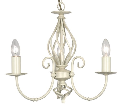 Lustre 3 lumières Tuscany : illuminez vos pièces sombres en ivoire