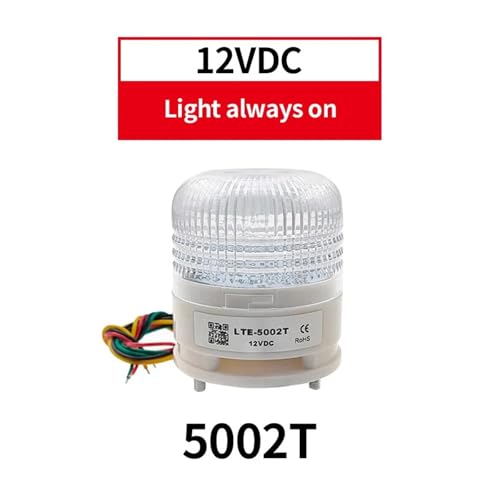 Miniatura 2 de Ejppdhco Lta 5002 Luz De Advertencia De Señal De 3 Colores Siempre Encendida, 12 V, 24 V, Zumbador, Luz Indicadora Magnética, Lámpara Led, Pequeña Alarma De Seguridad 5002tj 12vdc