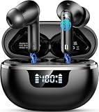 Ya en manzanajugosa.com: 2026 Auriculares Inalambricos Bluetooth, Auriculares inalámbricos 5.4 HiFi Estéreo, 48H Cascos Bluetooth con 4 ENC Cancelacion Ruido HD Mic, IP7 Impermeable Cascos Pantalla LED/Carga Rápida Tipo-C