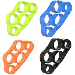 TANiCOO 4 Piezas Extensor de mano,Ejercitador de dedos, Manos Silicona Bandas de Resistencia Elástico para Ejercicios de Antebrazo Guitarra Rock Escalada Entrenamiento y Artritis, Túnel carpiano 4 TANiCOO 4 Piezas Extensor de mano,Ejercitador de dedos, Manos Silicona Bandas de Resistencia Elástico para Ejercicios de Antebrazo Guitarra Rock Escalada Entrenamiento y Artritis, Túnel carpiano