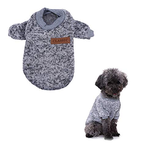 POPETPOP fantasia de cachorro de estimação, camisa de lã macia e espessa, roupas para animais de est