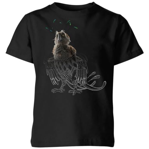 Image of Official Fantastic Beasts Tribal Augurey Kids T-Shirt Black - YXL