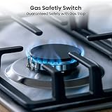 Hisense GM663XB Gas Hob, 4 Cooking Areas, Width 60 cm, Double Crown Wok Burner and Cast Iron Grilles, Integrated Ignition, Anti Fingerprint Stainless Steel - Image 4