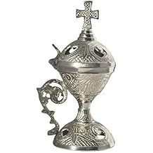 Censer Insence Burner Engraved Greek Christian Orthodox 96B