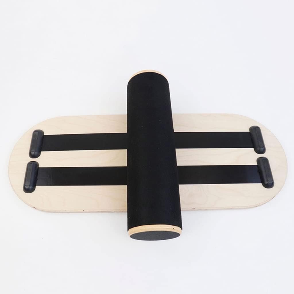 Balance Board Core Workout Yoga Twister Wobble Plate Abdominal Waist Leg Muscle Training 74cm Wooden Deck