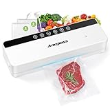 Amzpass Vacuum Sealer for Food, 6-in-1 Food Vacuum Sealer Machine, 80kpa Suction...