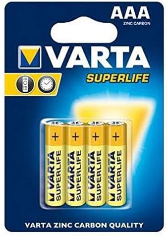 Varta Superlife 2947 - Baterie chlorkowo-cynkowe, 1,5V, AAA, 4 Szt.