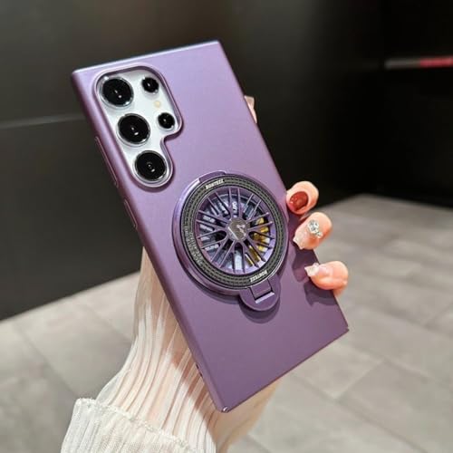 Étui de téléphone avec support magnétique Samsung Galaxy S23 antichoc violet
