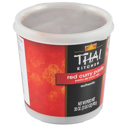 Thai Kitchen Red Curry Paste, 35 oz - One 35 Ounce Tub of Thai Red Curry Paste with Red Chili...