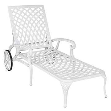cast aluminum chaise lounge