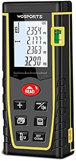 WOSPORTS Laser Measure, 196ft Laser Distance Meter with Bubble Level, 6 Units Transfer