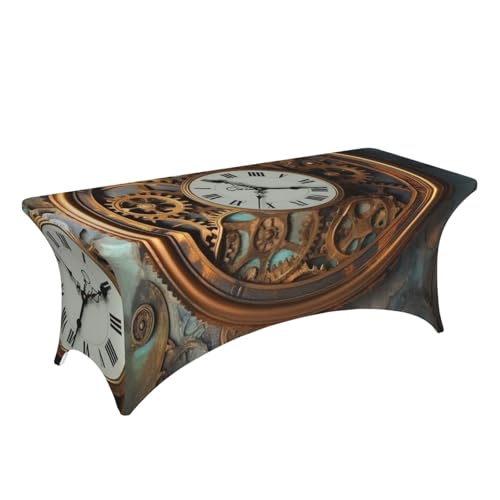 Nappe élasthanne steampunk lavable et infroissable pour table buffet - 4