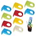 Ozzptuu 10pcs ABS Drink Clips Bottle Buckle Holders Beer Cocktail Snap for Schooner & Goblet Glasses (Random Color)