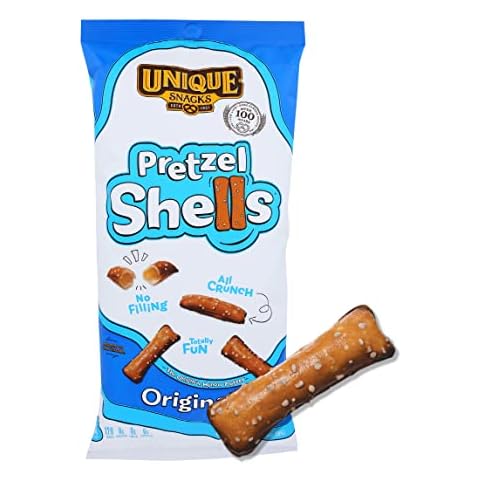 Unique Snacks Original Pretzel Shells, Delicious Homestyle Baked Snack Bag, Vegan, OU Kosher, and Non-GMO Food, No Artificial Flavor, 10 Oz. Bag, Pack of 6 Cover