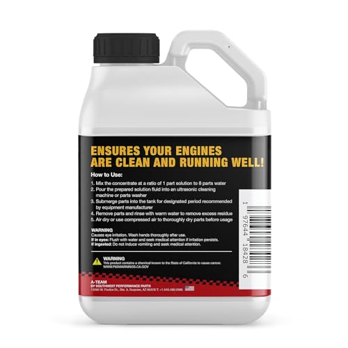 A-Team Performance Ultrasonic Cleaner Solution - 1 Gal (128 Fl Oz) Concentrate 1:8 - Ultrasonic Carburetor & Engine Parts Cleaning Solution by A-Team Performance - Image 2