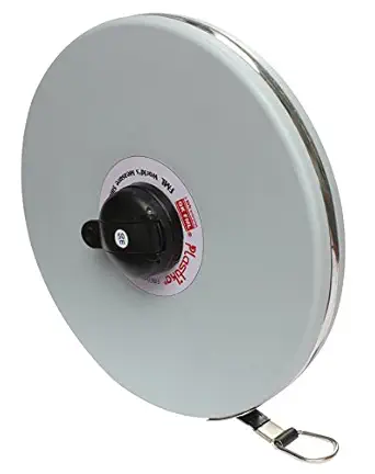 Freemans Measures Microfiber Plastika Measuring Tape, Grey, 50 Meter