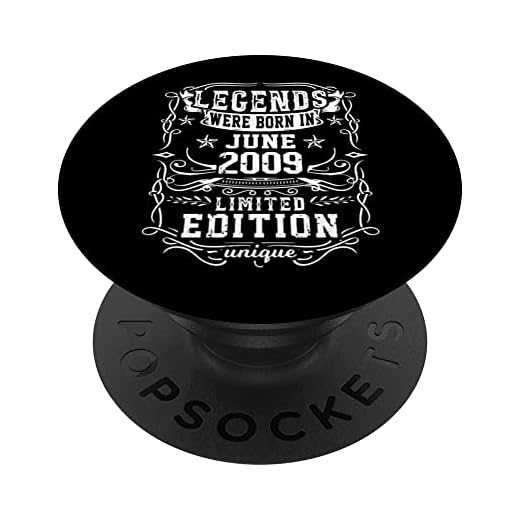Cumpleaños Junio 2009 Edición Limitada Regalo Legend June PopSockets PopGrip Intercambiable