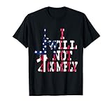 I Will Not Comply No To Assault Weapons Ban American Flag T-Shirt