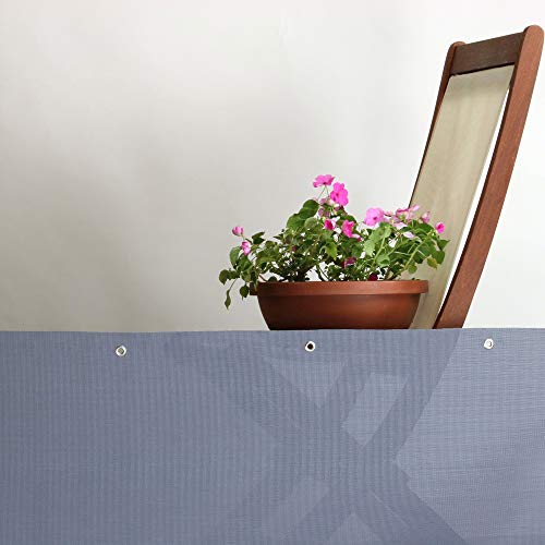 Tenax Texstyle Privé, Rete Tessuta Frangivista, 1,00X5M, Grigio Acciaio, Rete Decorativa In Pvc E Poliestere - 8