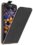 mumbi Tasche Flip Hülle kompatibel mit Lenovo Moto G5 Plus Hülle Handytasche Hülle Wallet, schwarz