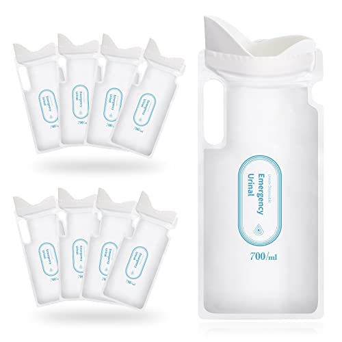 8 Stück 700 ml Einweg-Urinbeutel, Camping-Pipibeutel, Unisex-Urinbeutel, Erbrochenes, für Reisen, tragbare Toiletten-Bienenbeutel für Männer, Frauen, Kinder, Kinder Cover