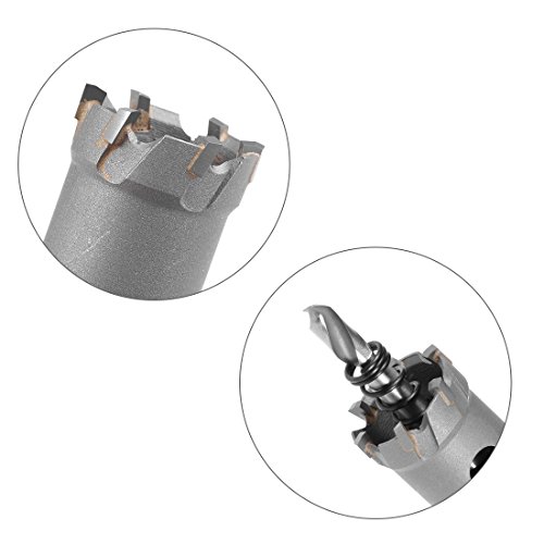 Uxcell Carbide Hole Saw Drill Bit, 24.5Mm Hole Cutter For Stainless Steel Alloy Cast Iron Copper Metal Sheet, With Limit Step #TOP4