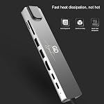 8-in-1 USB-C Hub for MacBook, Laptops & All Type C Devices | 4K HDMI display, 100W PD fast charging, USB 3.0 ports, RJ45 Ethernet, SD/TF card reader for laptops & MacBook