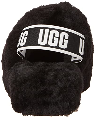 Ugg Womens Fluff Yeah Slide Slipper, Black, 7 Us #TOP2