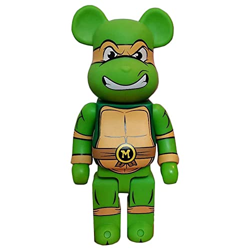 JNVHFGT Ornamento Bloques Bearbrick 400% de 28 cm, Juguetes de Escritorio coleccionables Regalos para niños y niñas(Orange)