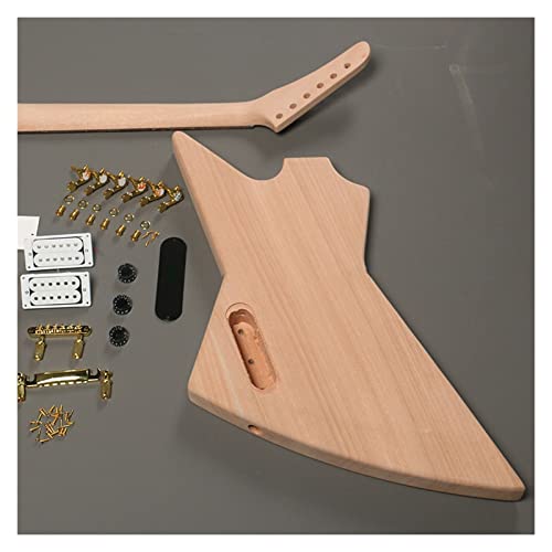 Inacabado Guitarra Elétrica Kit Guitarra Elétrica DIY Inacabada De 6 Cordas Com Ferragens Douradas C