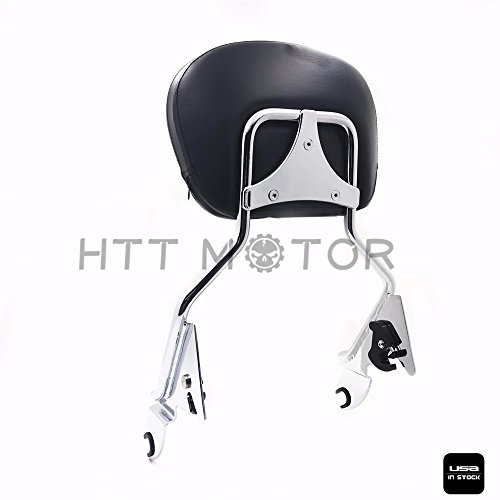 HTTMT SBB05- Passenger Backrest Sissy Bar Compatible with Harley Electra Glide Road King Ultra 2009-Up