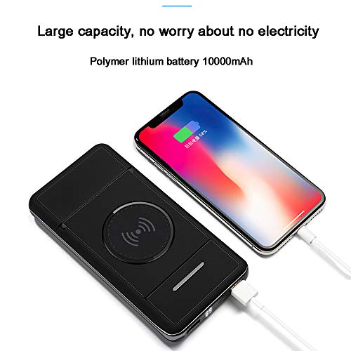 Power bank inalámbrico de 10000 mAh ideal para ver vídeos en el tren gracias a su soporte 2
