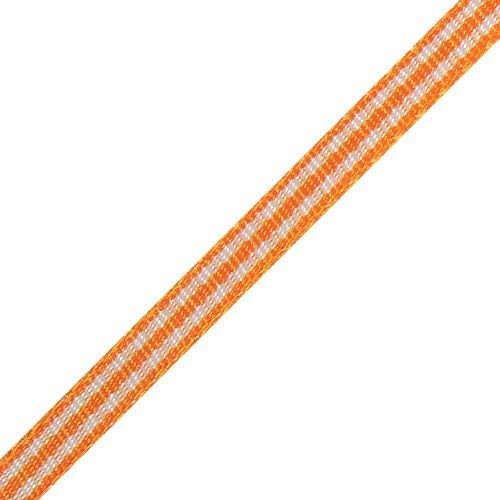 PoshNPretty Vibrant Gingham Checkered Ribbon 25 Yards - 1/4 inches or 3/8 inches (Brown, 1/4 Inches)