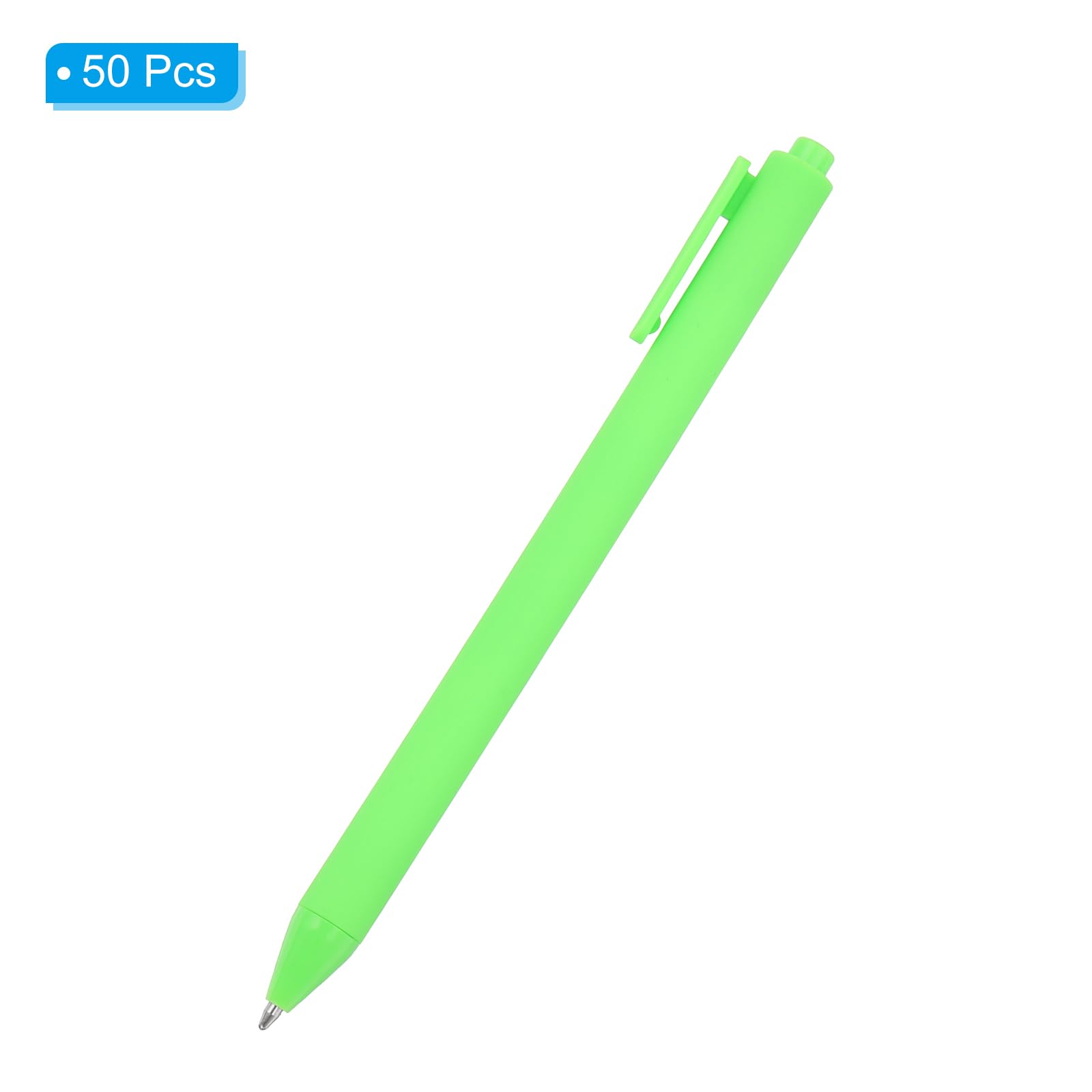 PATIKIL 50 Pack Black Barrel Click Pens, 1.0MM Black Ink Retractable Ballpoint Pens - Image 3