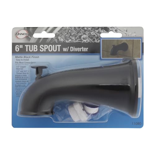 Danco 11080 Tub Spout, No Size, Matte Black by Danco - Used condition - Image 7