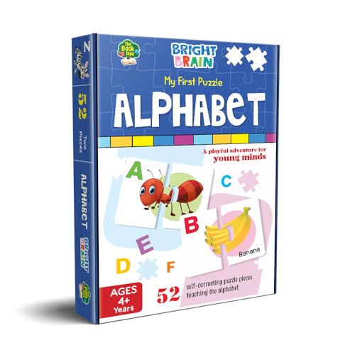 Image of The Book Tree Alphabet Puzzle - 52 Piece Jigsaw Puzzle for Preschoolers, Educational Toy for Learning ABC and Letters, Gifts for Kids Ages 3 to 6 by Majestic Book Club