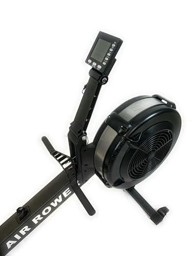 Air Rower - Máquina de remo profesional para interiores con resistencia al aire, pantalla de calorías, ahorra espacio, máquina de remo de aire plegable, resistencia progresiva, monitor LCD, cardio