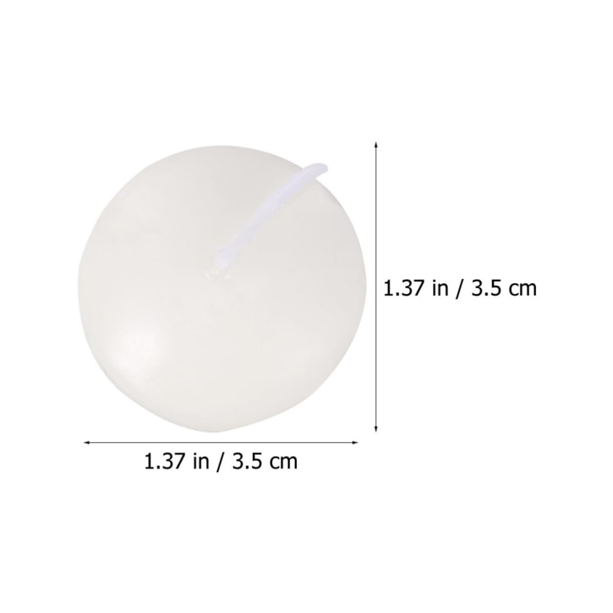 UKCOCO 100 Piezas Velas Flotantes de Parafina sin Aroma, Color Blanco, Iluminación Ligera, Velas de Boda para Fiestas y Bares