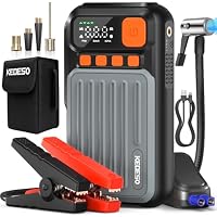 KEDESO 12V Car Battery Jump Starter with 160PSI Air Compressor & Jump Box