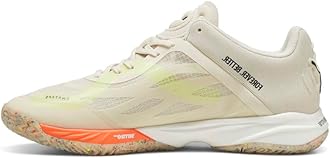 PUMA Mens Accelerate Nitro Sqd Forever Better Handball Sneakers Shoes - White - Size 9.5 M