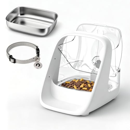 ePawDen Microchip Cat Feeder for Multi-Cat Homes, RFID Pet Feeder that Stops…
