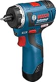 Leistungsstarker Bohrer Bosch Professional 06019D4102 Akku-Bohr-Schrauber Bosch GSR 10,8 V-EC HX, 10.8 V, Schwarz, Blau
