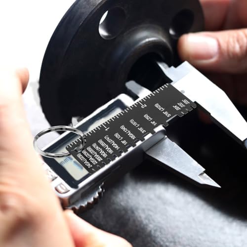 SOLUSTRE herramienta calibre de alambre de doble cara de acero inoxidable para medición precisa del grosor de soldadura accesorio portátil para inspección de fabricación de soldaduras con diseño ergonómico miniatura 3