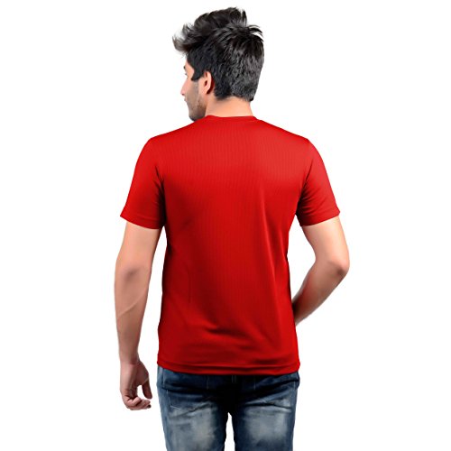 Image of Stylish Regular Fit Plain Men's V-Neck Half Sleeve T-Shirt